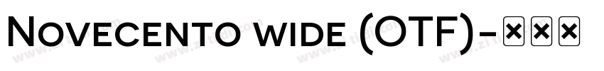 Novecento wide (OTF)字体转换